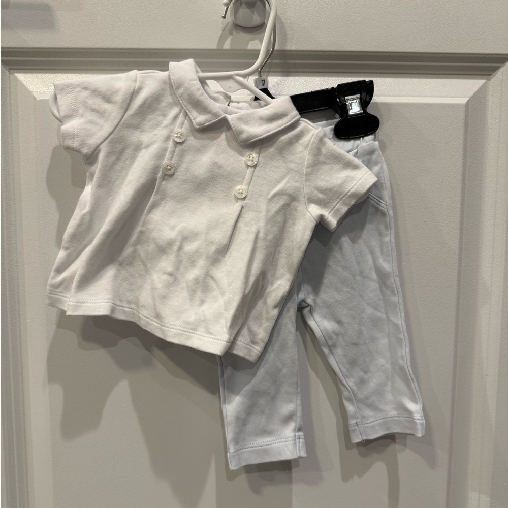 Edgehill Collection White and Light Blue Set